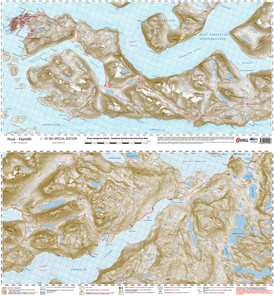 NuukKap Extreme Running Race Map